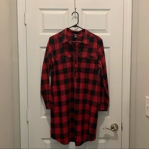 Eddie Bauer Buffalo Plaid Shirtdress